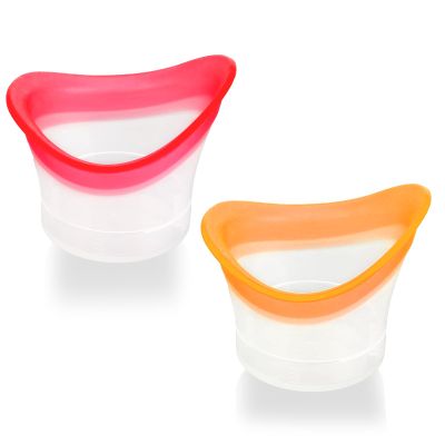 2pcs Eye Wash Cup Eye Wash Cleaner Kit Silicone Eyes Cleaning Cup for Rinse Portable Care Tool Transparent with Storage Container for Quick Relief Tired Dust Cleaning Makeup Irritants
