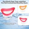 2pcs Eye Wash Cup Eye Wash Cleaner Kit Silicone Eyes Cleaning Cup for Rinse Portable Care Tool Transparent with Storage Container for Quick Relief Tired Dust Cleaning Makeup Irritants view 3