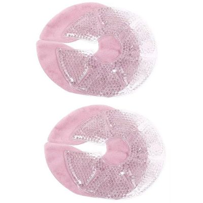 1pair Hot Cold Breastfeeding Gel Pads Reusable Breast Cooling Gel Pads Breast Breast Pads for Nursing Pain Relief