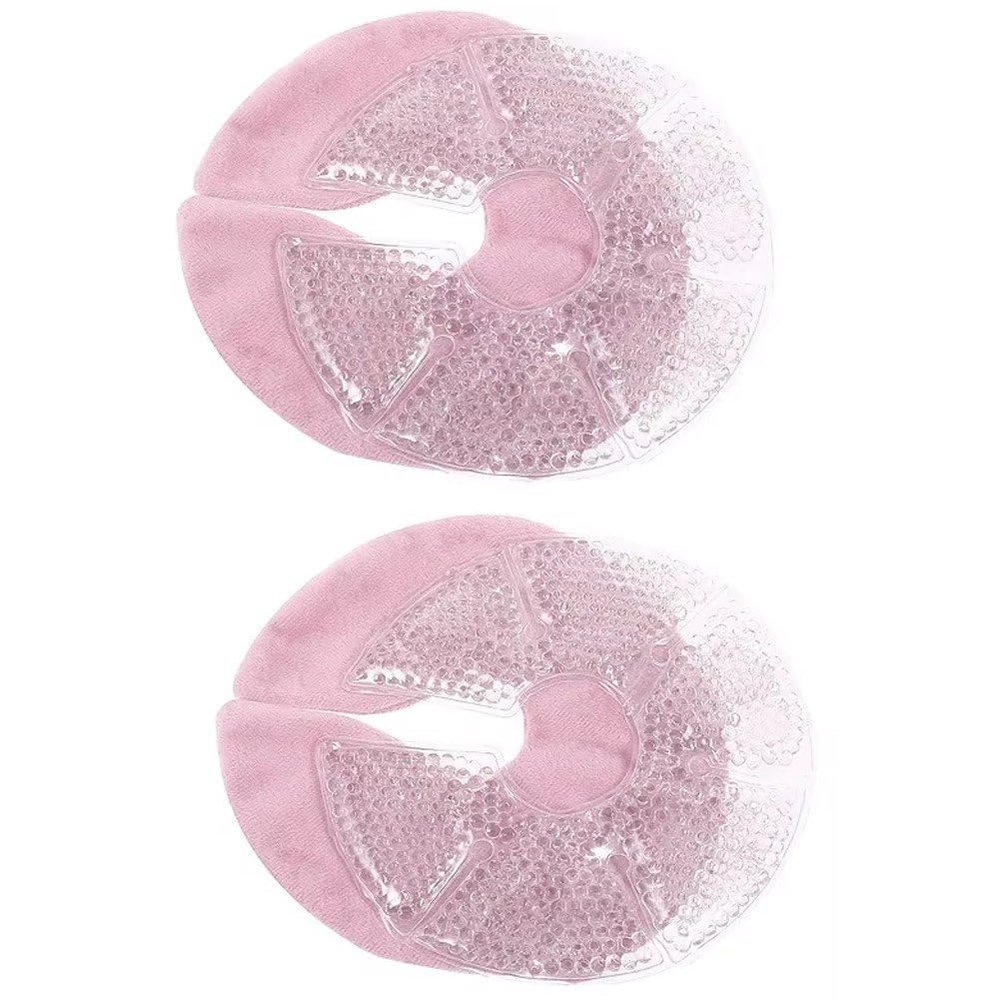 1pair Hot Cold Breastfeeding Gel Pads Reusable Breast Cooling Gel Pads Breast Breast Pads for Nursing Pain Relief
