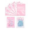 20PCS Cute Pink Jewelry Bags Bow Tie Candy Cookies Packing Bags Ornament Beads Storage Pouches Gifts Wrap Cellophane Bags Snack Bag Mylar For Display Storage Small Business Supplies (Pink-13.5*13.5cm) view 2