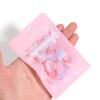 20PCS Cute Pink Jewelry Bags Bow Tie Candy Cookies Packing Bags Ornament Beads Storage Pouches Gifts Wrap Cellophane Bags Snack Bag Mylar For Display Storage Small Business Supplies (Pink-13.5*13.5cm) view 3