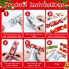 8 Pcs Christmas Surprise Money Pull Pouch Christmas Money Box for Cash Gift Pull Xmas Cash Holder for Cash for Kid Adult with 80 Pcs Transparent Bags Creative Way to Give Dollar Gift (Snowflake) view 2