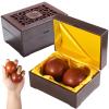 2 Pcs Baoding Balls, Rosewood Hand Exercise Balls With Storage Case, 2-Inch Hand Massagers view 1
