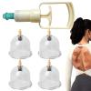 1set Cup Cupping Therapy Set It Includes 4 Large Tanks and 1 Large Manual Pump.Vacuum Pump Body Massage Device for Home Use Cups for Muscle Relief and Relaxation Easy to Operate Lightweight Design view 1