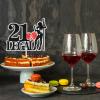 Pole Dancing 21 & Legal Happy 21st Birthday Cake Topper Finally Legal Love Pole Girl Cake Decor For Legal Af Birthday Theme For Lady Women Party Decorations Supplies view 3