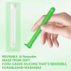 3PCS Fruit Flavored Chewable Essential Oil Breath Stick Pure-Locked Flavor Breather Chew Stick, Chewable Oral Fixation Tool with 6 Refill Cores for Travel/Office/Car-Lemon view 3