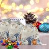 Fall Drawstring Gift Bags 10 Pieces, 5" x 7" Small Rural Vintage Flower Leaves Pumpkin Gift Bag Reusable Fabric Wrap Bags for Wedding Party Birthday Christmas Seasonal Holiday view 2