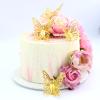 3D Gold Mirror Butterfly Cake Toppers, 12 Pieces, Acrylic Wedding Birthday Cake Decorations, Cupcake Toppers view 3