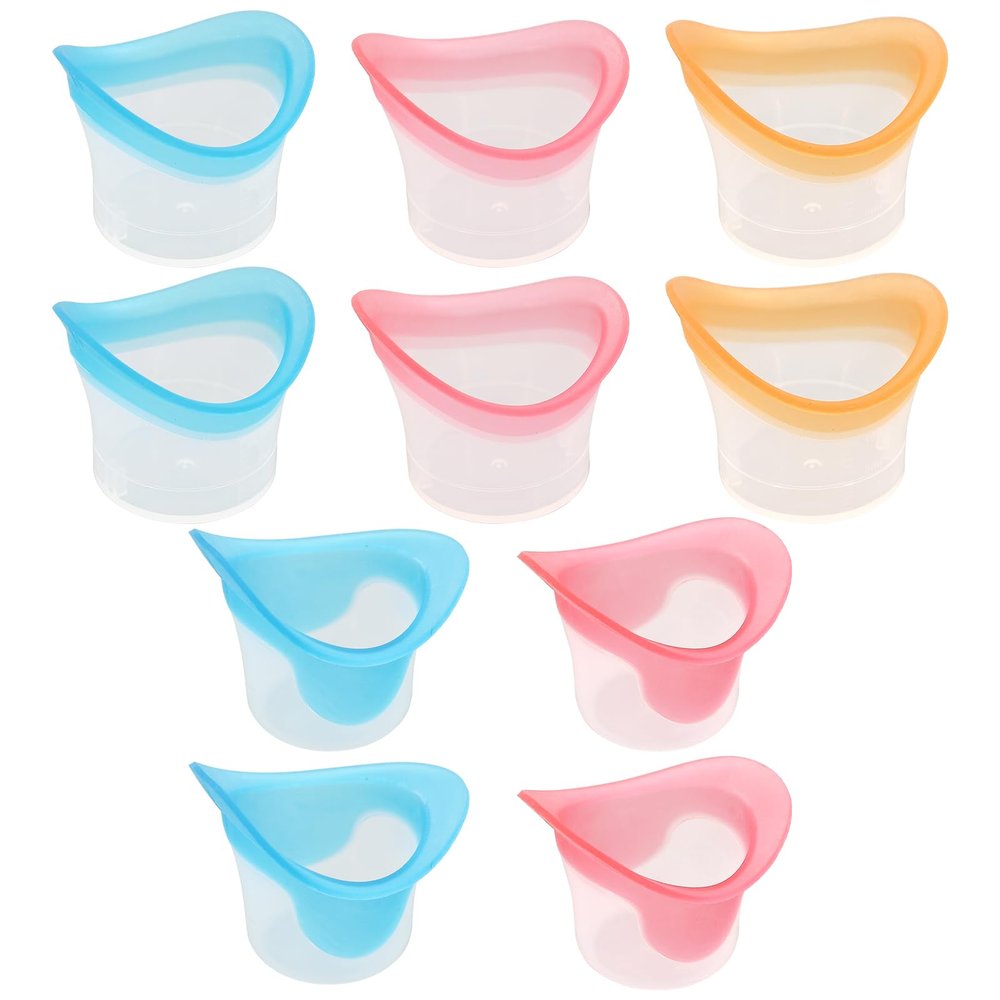 Mzario Eye Wash Cup 10 PCS Portable Eye Cups for Eyes Wash Easy to Rinse with Scale Can Quickly Relieve Eyes Fatigue Clean Dust and Makeup Irritants