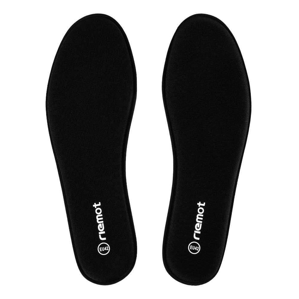 riemot Women's Memory Foam Insoles Super Soft Sneaker Inserts Replacement Innersoles for Running Shoes Work Boots Comfort Boot Liners Cushioning Shoe Pads Black EU 40.5