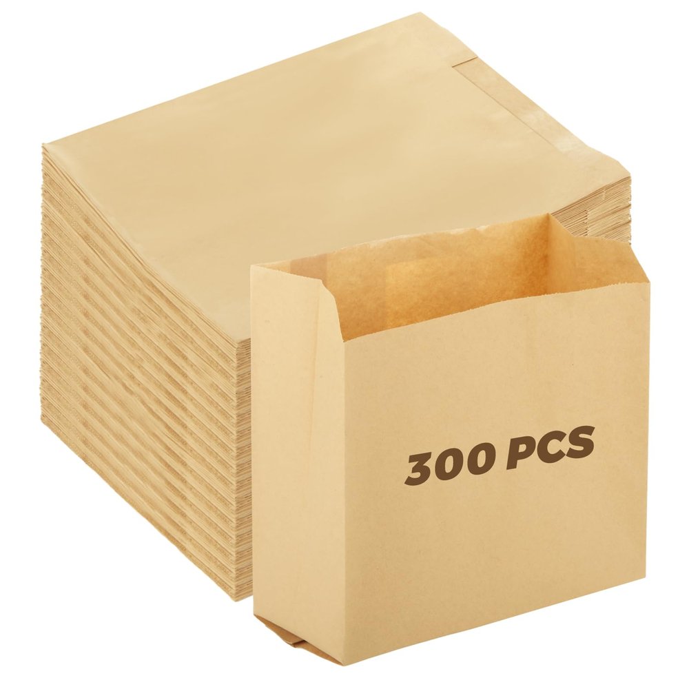 WOPPLXY 300 PCS Feminine Hygiene Liner Bags, 8.1'' x 7.5'' x 3.5'' Waxed Sanitary Napkin Disposal Bag, Waste Receptacle Paper Liners, Feminine Hygiene Bag for Bathroom, Commercial, Personal Restroom