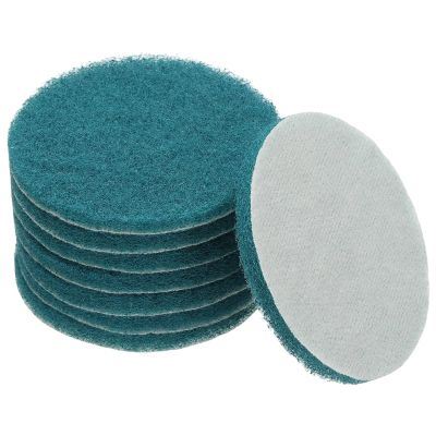 YELARXI Power Scrub Pads, Scrubbing Pads 1500 Grits Scouring Discs - Fitting for (Home Kitchen Cleaning - Drill Attachment - Scrubber Replacement) 8 Pcs & 4 Inch & Blue