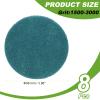 YELARXI Power Scrub Pads, Scrubbing Pads 1500 Grits Scouring Discs - Fitting for (Home Kitchen Cleaning - Drill Attachment - Scrubber Replacement) 8 Pcs & 4 Inch & Blue view 2