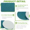 YELARXI Power Scrub Pads, Scrubbing Pads 1500 Grits Scouring Discs - Fitting for (Home Kitchen Cleaning - Drill Attachment - Scrubber Replacement) 8 Pcs & 4 Inch & Blue view 3