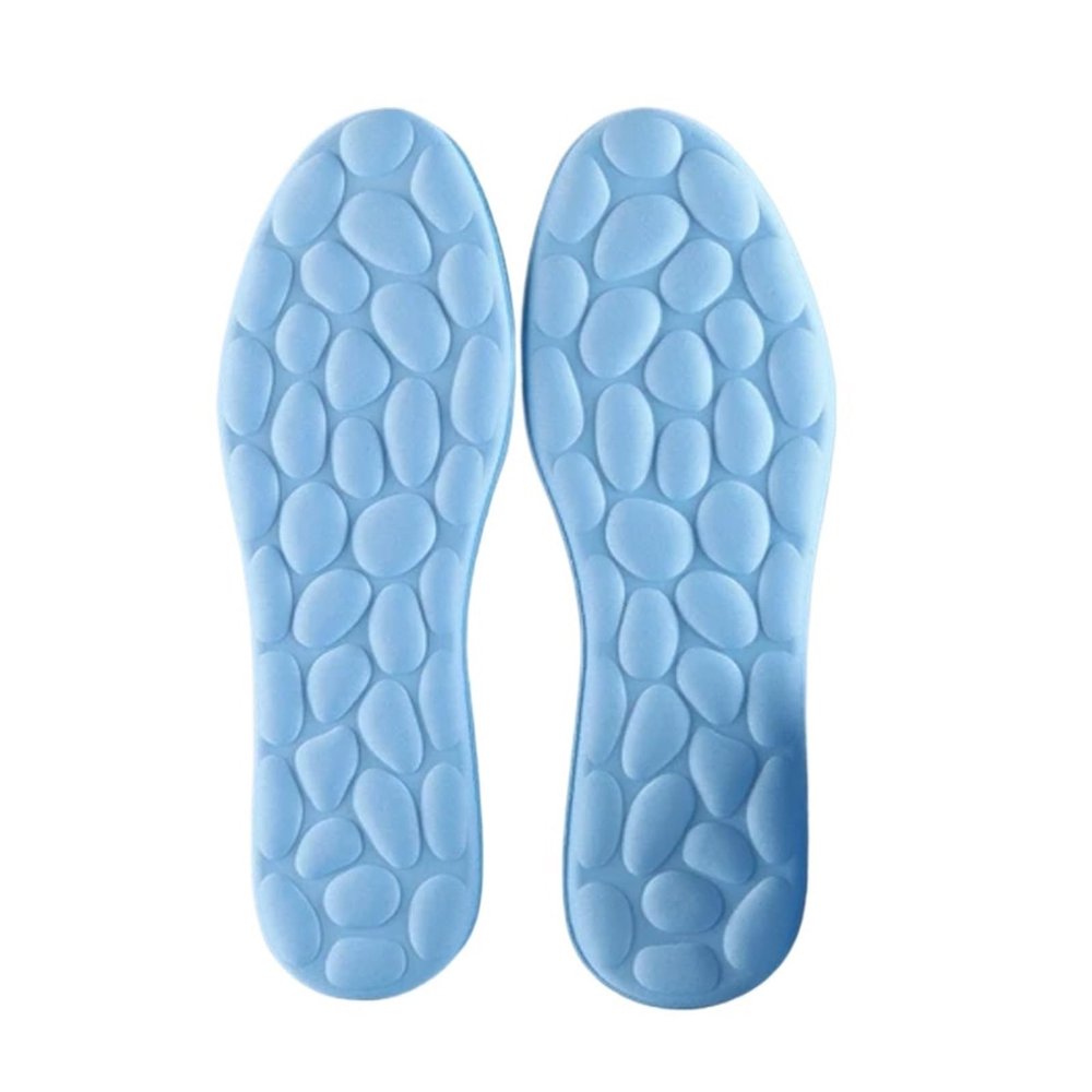 Shock-Absorbing Insoles Women Men Breathable Sports Sweat-Absorbing Deodorant High-Elasticity Insole(41-42)