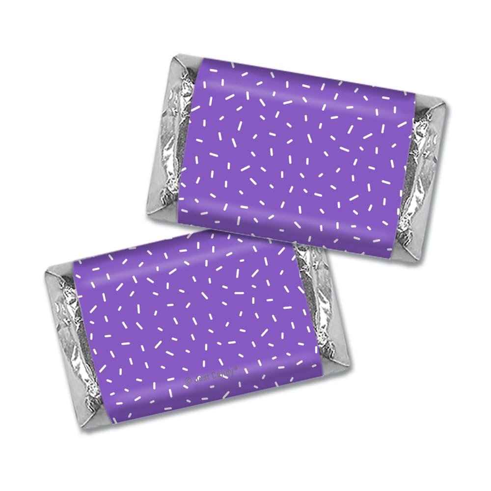 34 Pcs Purple Candy Wrapped Miniatures Chocolate