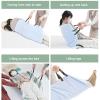 IVEIQI Bed Pads Washable Waterproof Incontinence Underpad Waterproof Pads for Bed Washable Protector for Unisex Nursing Water Proof Bed Pad(75 * 115cm,Light Blue-Checked) view 2