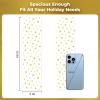 Cherodada 100 Pcs Star Printed Gift Cellophane Treat Bags, Celebrations Baby Showers Weddings Birthday Party Gift Wrapping(3x12 Inch) view 2