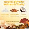 Collagen Creamer, Coconut Creamer for Coffee, 10 Mushrooms Supplement, Bovine Collagen and Ceylon Cinnamon Powder | Supports Hair, Skin & Nails, Digestive Health & Energy | 6.35 Oz view 3