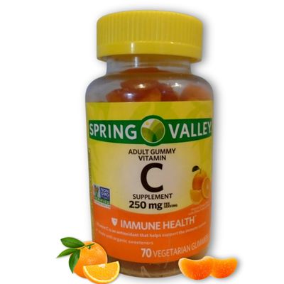 FUSION SHOP STORE Smart choices, meaningful life! Vitamin C 250mg Gummies- Immune Health for Adults, 70ct (Pack of 1)