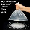 100pcs Clear Flower Water Bags for Bouquets,with 20pcs Flower Hydration Cotton Sturdy Bouquet Water Retaining Bag 11.8x11.8 Inch,for Flower Arrangement Fresh Cut Flower Bouquets Wrapping Paper Rose view 3