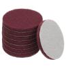 YELARXI Power Scrub Pads, Scrubbing Pads 800 Grits Scouring Discs - Fitting for (Home Kitchen Cleaning - Drill Attachment - Scrubber Replacement) 8 Pcs & 4 Inch & Dark Red view 1