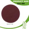 YELARXI Power Scrub Pads, Scrubbing Pads 800 Grits Scouring Discs - Fitting for (Home Kitchen Cleaning - Drill Attachment - Scrubber Replacement) 8 Pcs & 4 Inch & Dark Red view 2
