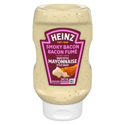 Heinz Smoky Bacon Mayonnaise Sauce, 340ml/11.9 oz