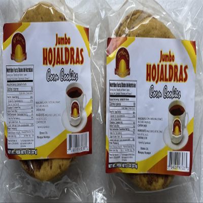 Hojaldras Jumbo, Rosquillas Olanchanas, Rosquetes Centroamericanos, Empanadas D'Horno (Corn Products - Cookies, Rings (Honduran-Style), Rings (Nicaraguan-Style), Patties Products of Nicaragua (Jumbo Hojalddras, 2 pkgs)