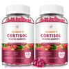 (2 Pack) Cortisol Gummies,Cortisol Reducer for Women,with rhodiola rosea,l-theanine,Phosphatidylserine,magnesium ashwagandha - Emotional support, adrenal balance, sleep, raspberry flavor, 120 Count view 1