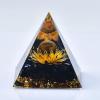 1.969in Orgone Crystal Pyramid with Multiple Crystals and Geometric Patterns for Energy Healing and Spiritual Decoration view 1