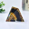1.969in Orgone Crystal Pyramid with Multiple Crystals and Geometric Patterns for Energy Healing and Spiritual Decoration view 2