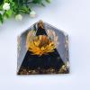 1.969in Orgone Crystal Pyramid with Multiple Crystals and Geometric Patterns for Energy Healing and Spiritual Decoration view 3