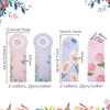 AHANDMAKER 10 Pcs 5 Styles Handheld Flower Wrapping Box Floral Packaging Paper Gift Single Rose Bouquet Portable Box Decor for Teacher's Day Valentine's Day Wedding Graduation Birthday Party Gift view 2