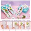 AHANDMAKER 10 Pcs 5 Styles Handheld Flower Wrapping Box Floral Packaging Paper Gift Single Rose Bouquet Portable Box Decor for Teacher's Day Valentine's Day Wedding Graduation Birthday Party Gift view 4