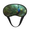 Sleep Eye Mask for Women Men,Soft Comfortable Sleep Mask Blackout Sleeping Eye Cover for Travel Yoga Nap Shift Work Peacock in Forest view 1