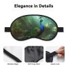 Sleep Eye Mask for Women Men,Soft Comfortable Sleep Mask Blackout Sleeping Eye Cover for Travel Yoga Nap Shift Work Peacock in Forest view 3