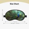 Sleep Eye Mask for Women Men,Soft Comfortable Sleep Mask Blackout Sleeping Eye Cover for Travel Yoga Nap Shift Work Peacock in Forest view 4