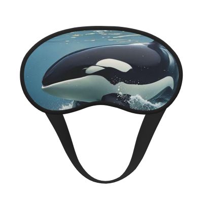 Sleep Eye Mask for Women Men,Soft Comfortable Sleep Mask Blackout Sleeping Eye Cover for Travel Yoga Nap Shift Work Orca Killer Whale