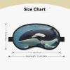 Sleep Eye Mask for Women Men,Soft Comfortable Sleep Mask Blackout Sleeping Eye Cover for Travel Yoga Nap Shift Work Orca Killer Whale view 4