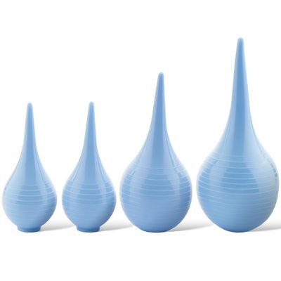 4 Pack Hand Bulb Ear Syringes, Professional Soft Reusable Rubber Suction Ear Syringe Ball, Manual Fluid Suction Device Ear Washing Squeeze Bulb for Adults, Pet, 3 Sizes(30ml x 2, 60ml x 1, 90ml x 1)