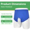 Urine Collection Bag,Wearable Urine Bag for Man,Portable Silicone Urine Drainage Device,with 500ml*2 Collection Device,Reusable,Non-Detachable Triangle Style,Blue M view 3