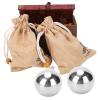 2Pcs Hand Steel Ball, Stainless Steel Baoding Balls, for Hand Recovery and Strength Training, Exercise Finger Strength and Physical Fitness, Suitable for Men, 50mm Diameter view 3