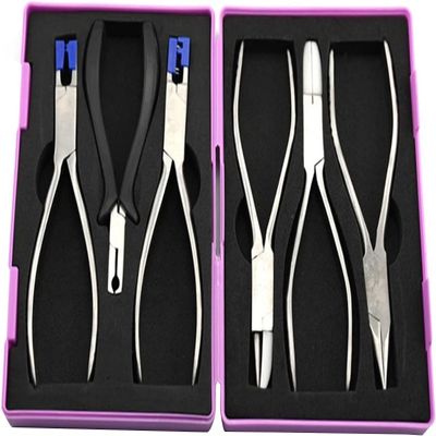 UDXHIRBKE Glasses Tool Pliers Repair Set, Portable Optical Eyeglass Tool Kit, Glasses Pliers Repair Tool Multi-Function Set 6 Pliers Set Repair Watches, Glasses, Computers.