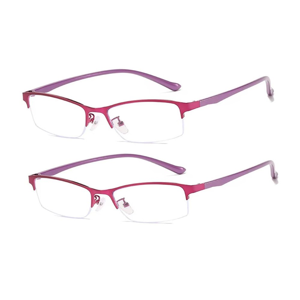 BOQGYAS 2 Pairs Myopia Glasses -5.00 Women Distance Nearsighted Glasses