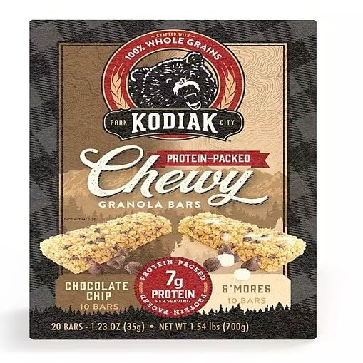 Granola Bars, (Kodiaks) Chewy Variety Pack, 20 Count