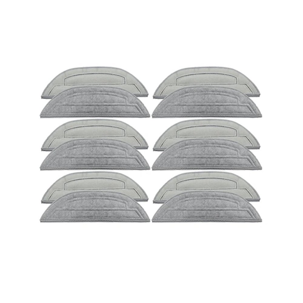 12PCS Replacement Mop ClothCompatible For RoborockS8 Maxv Ultra/G20S/S8pro Maxv Robot Vacuum Microfiber Mopping Cloth Accessories