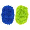 Elastic Band Flat Mop Cloth Washable Reusable Microfiber Mop Pads Dry And Wet Refill For For Sweeper Rotary Mop Cleaning(4 PCS BLUE) view 4