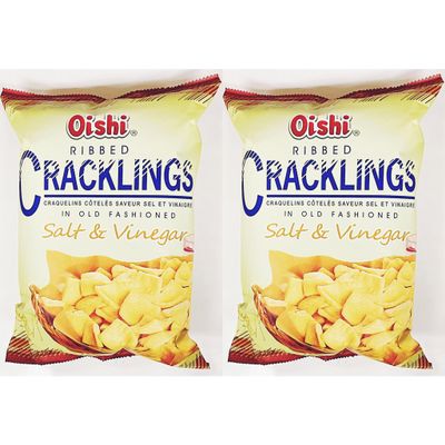 Cracklings, Salt & Vinegar Flavor, Old Fashioned, 3.17 Oz, 2 Pack